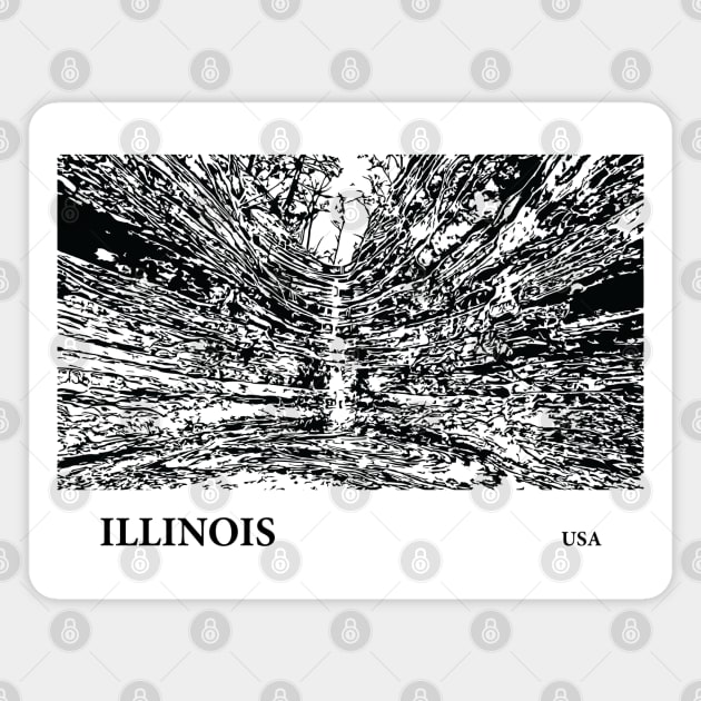Illinois USA Magnet by Lakeric